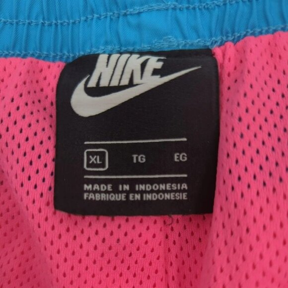 Nike Kyrie 6 Graffiti Gym Swim Beach Shorts Digital Pink Neon Vintage 90s Y2K XL - Picture 8 of 15